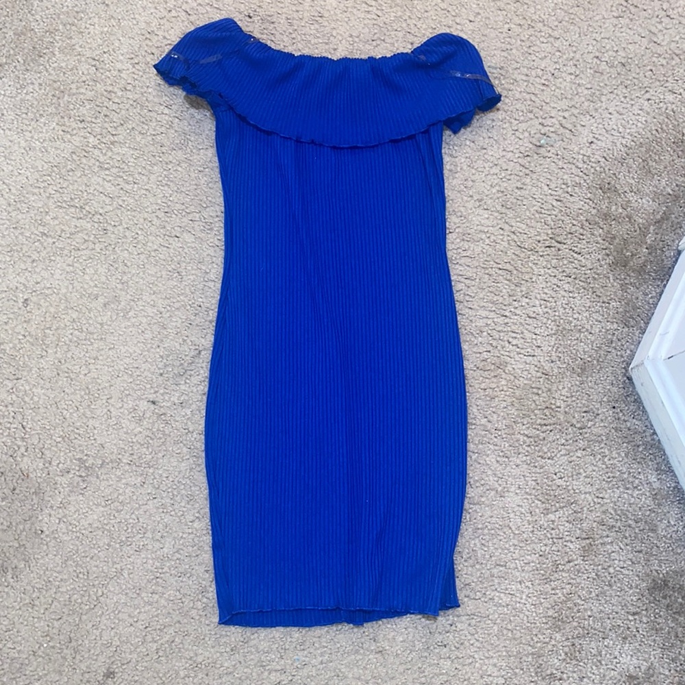 Iris dress in a size small! A dark blue stretchy dress
